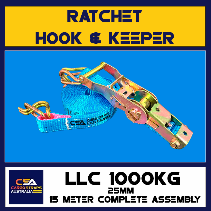 CSA Ratchet 25mm Hook & Keeper LLC1000kg