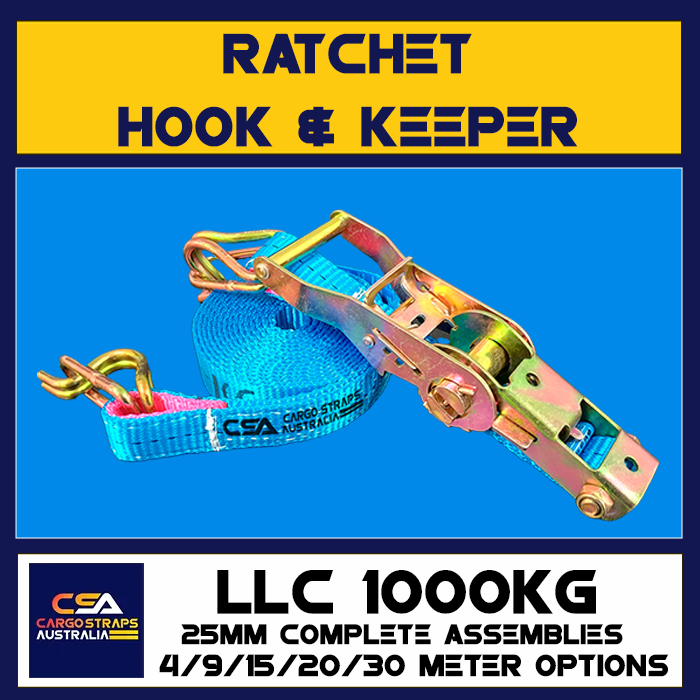 CSA Ratchet 25mm Hook & Keeper LLC1000kg