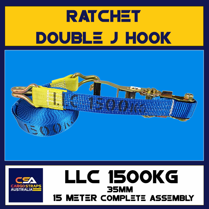 CSA Ratchet 35mm Double J Hook LLC1500kgs