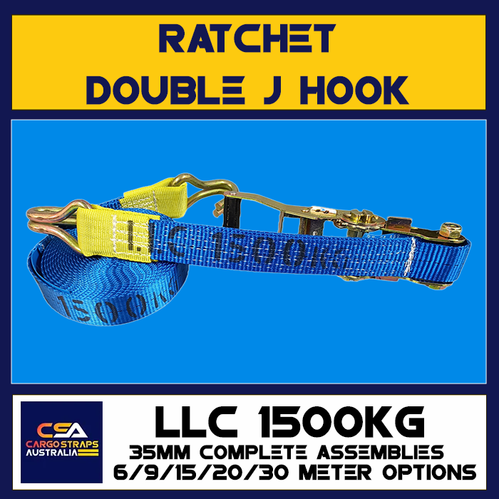 CSA Ratchet 35mm Double J Hook LLC1500kgs