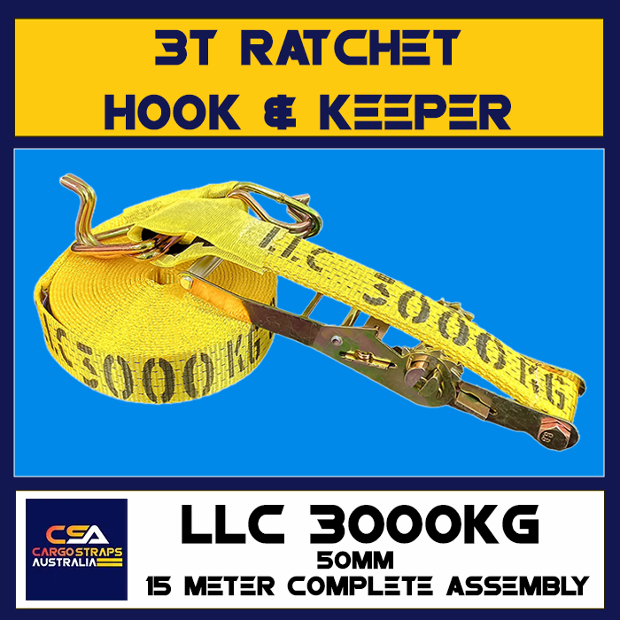 CSA Ratchet 50mm Hook & Keeper LLC3000kgs