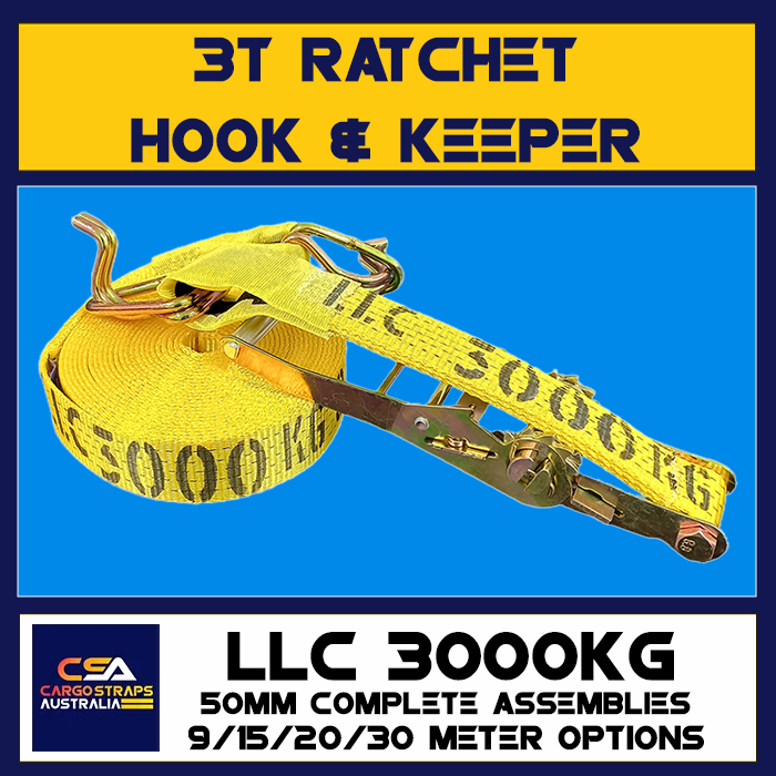 CSA Ratchet 50mm Hook & Keeper LLC3000kgs