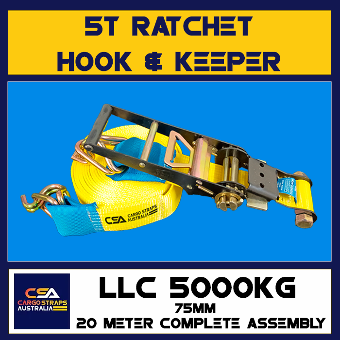 CSA Ratchet 75mm Hook & Keeper LLC5000kgs