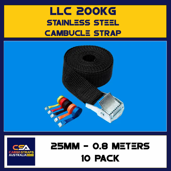 CSA 25mm STAINLESS STEEL CAMBUCKLE STRAP LLC600KG Packs