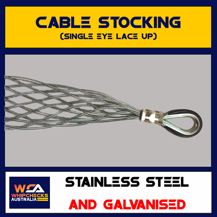 Cable Stocking Single Eye Lace Up