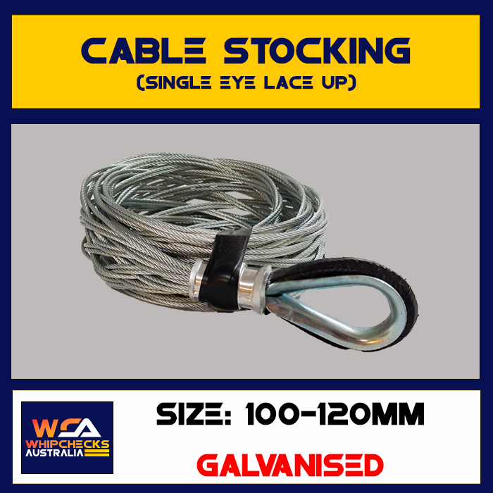Cable Stocking Single Eye Lace Up