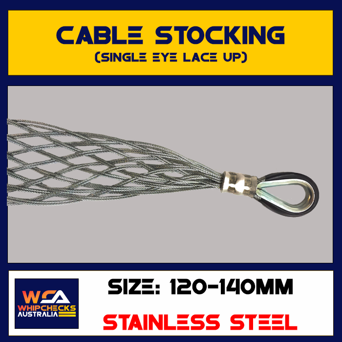 Cable Stocking Single Eye Lace Up