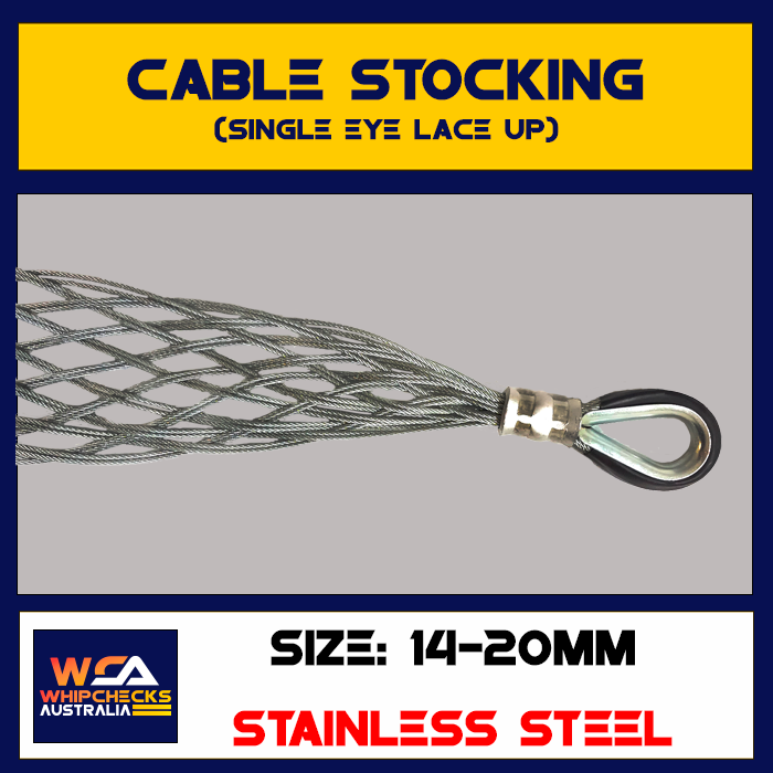 Cable Stocking Single Eye Lace Up