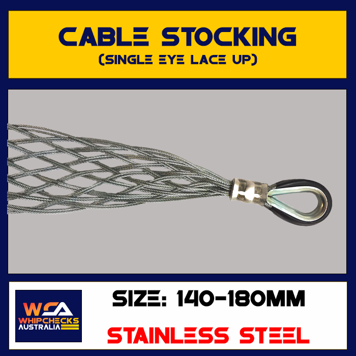 Cable Stocking Single Eye Lace Up
