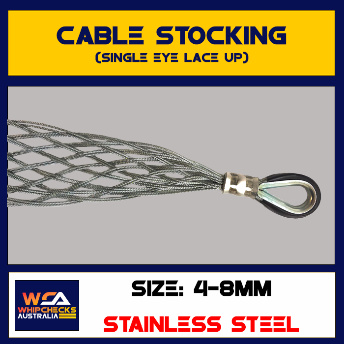 Cable Stocking Single Eye Lace Up