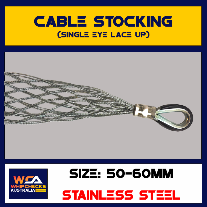 Cable Stocking Single Eye Lace Up