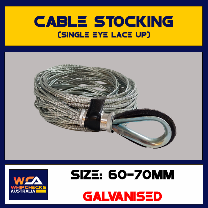 Cable Stocking Single Eye Lace Up