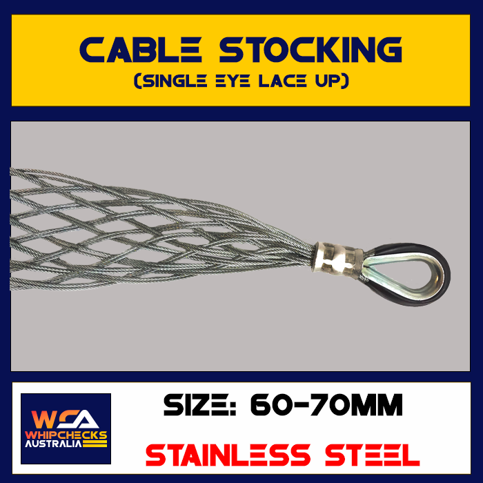 Cable Stocking Single Eye Lace Up