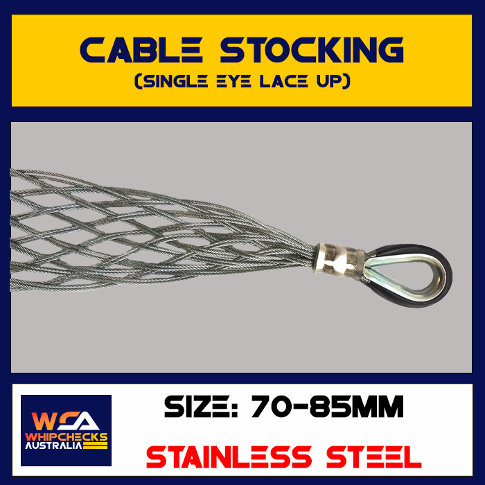 Cable Stocking Single Eye Lace Up