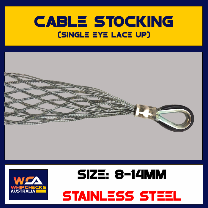 Cable Stocking Single Eye Lace Up