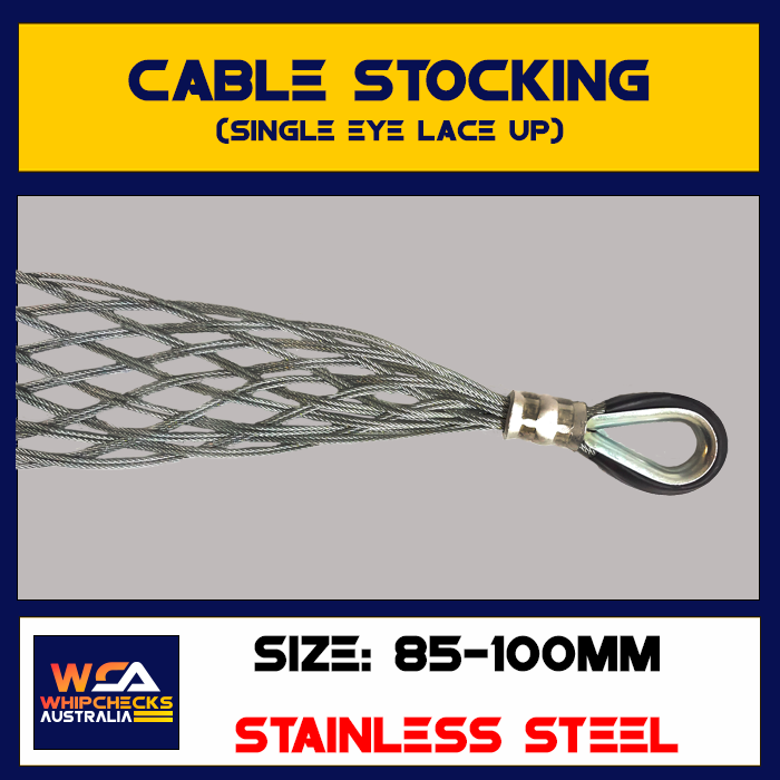Cable Stocking Single Eye Lace Up