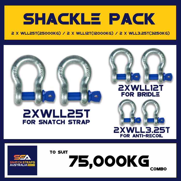SSA Shackle Packs - Premium Shackles to Enhance Your Snatch and Tow Experience