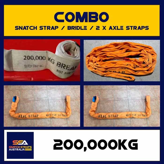 SSA Snatch Strap Combo 200Tonne or 200000kgs