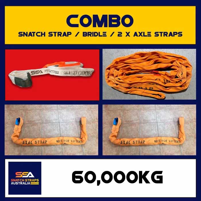 SSA Snatch Strap Combo 60Tonne or 60000kgs