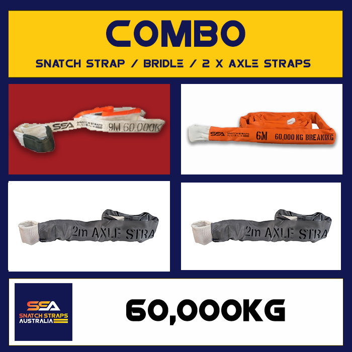 SSA Snatch Strap Combo 60Tonne or 60000kgs