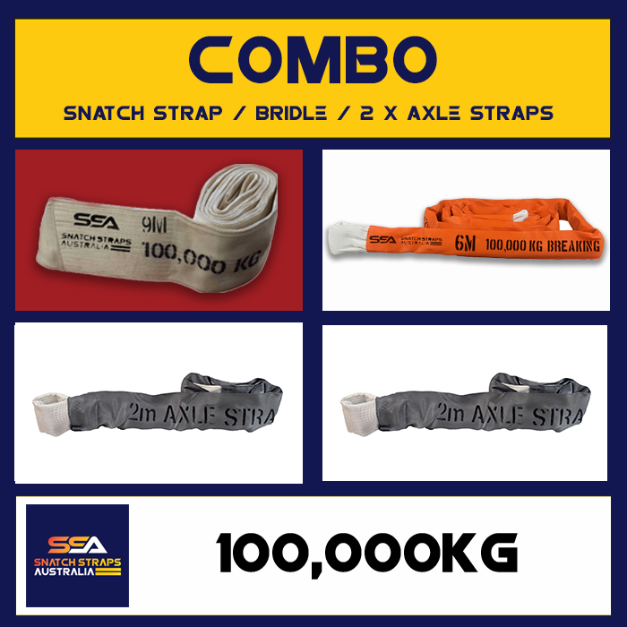 SSA Snatch Strap Combo 100Tonne or 100000kgs