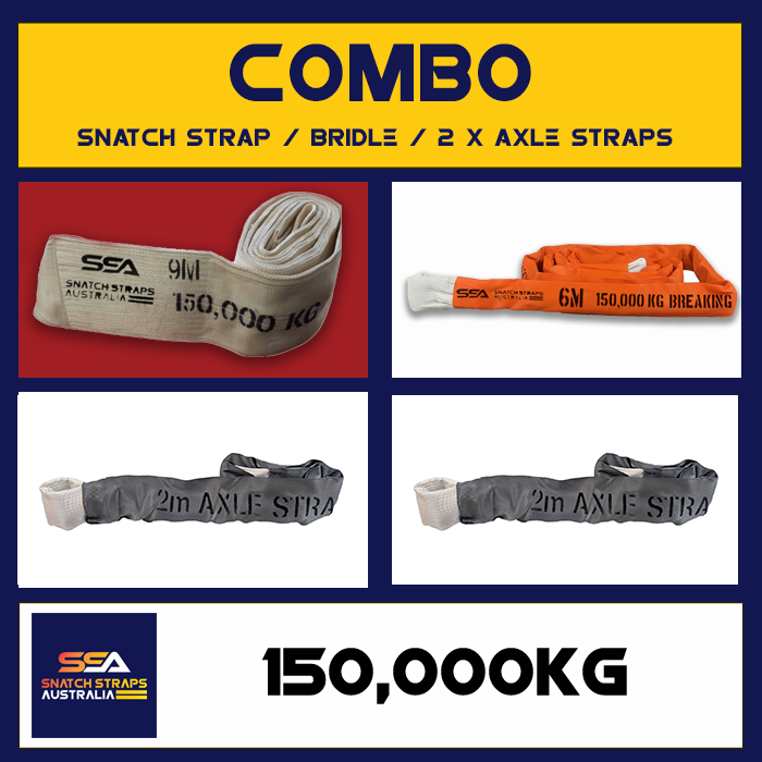 SSA Snatch Strap Combo 150Tonne or 150000kgs