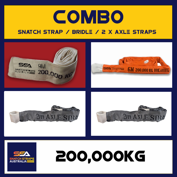 SSA Snatch Strap Combo 200Tonne or 200000kgs