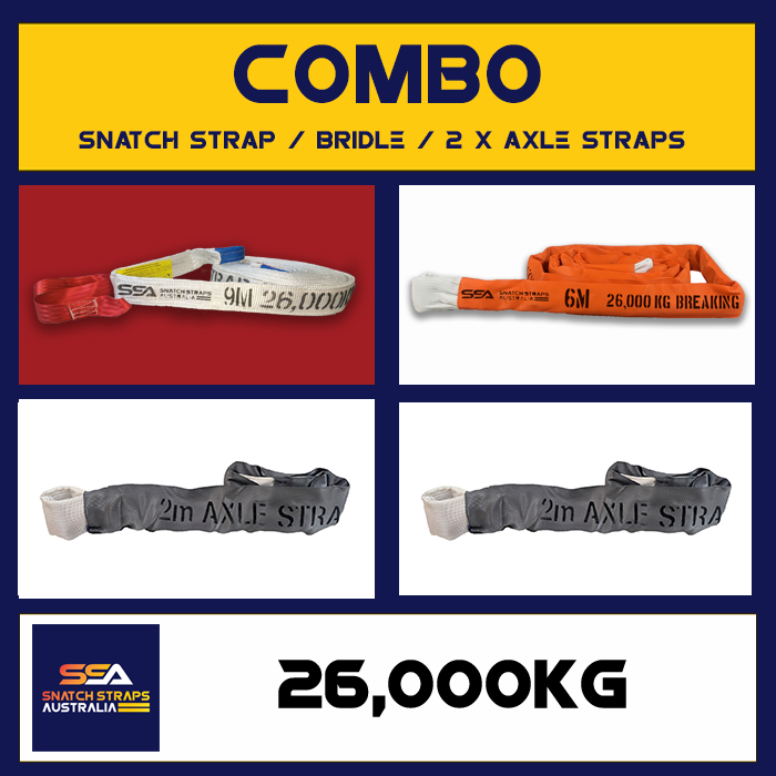 SSA Snatch Strap Combo 26Tonne or 26000kgs