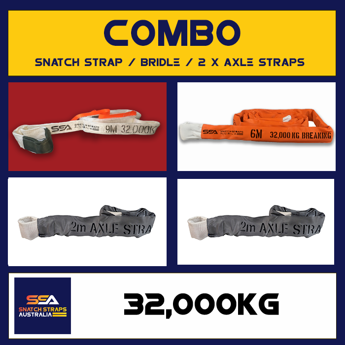 SSA Snatch Straps Combo 32Tonne or 32000kgs