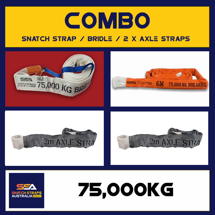 SSA Snatch Strap Combo 75Tonne or 75000kgs