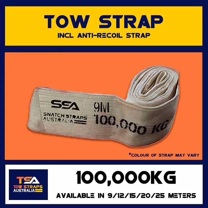 TSA Tow Strap 100Tonne or 100000kgs