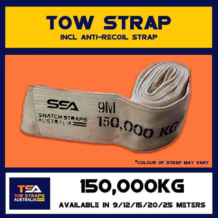 TSA Tow Strap 150Tonne or 150000kgs