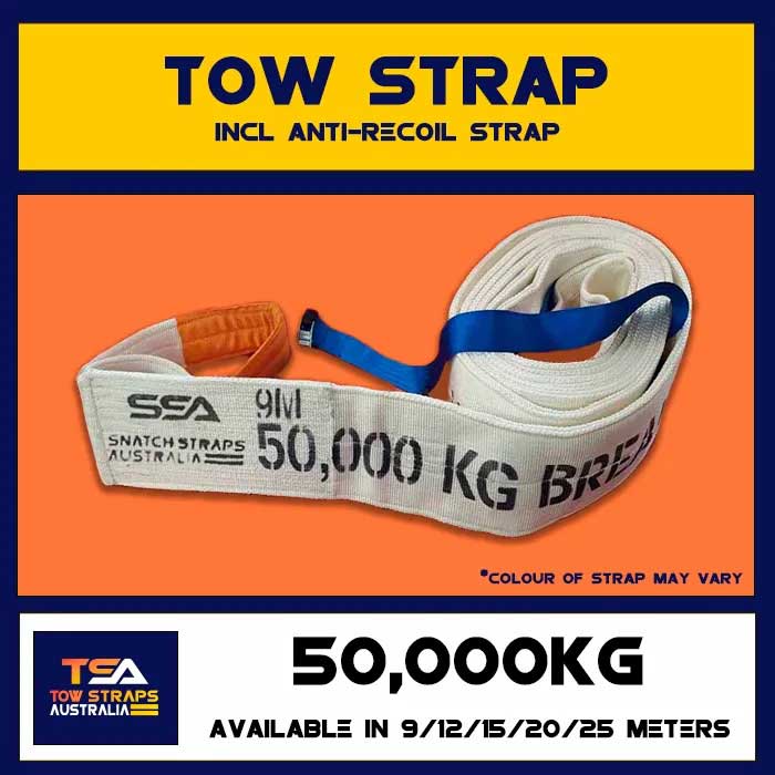 TSA Tow Strap 50Tonne or 50000kgs