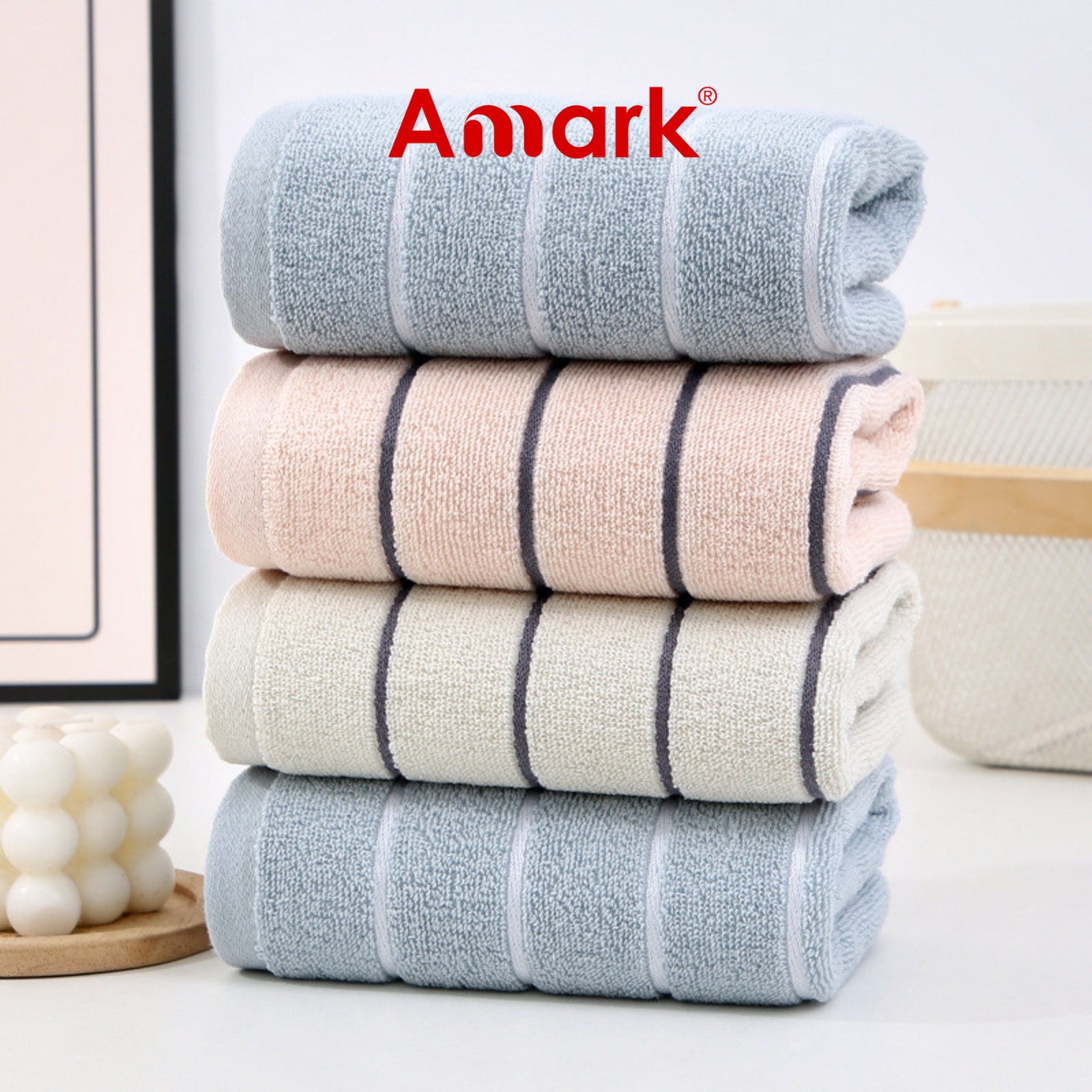 Amark Super Soft Cotton Bath Towel - 140 x 70 cm