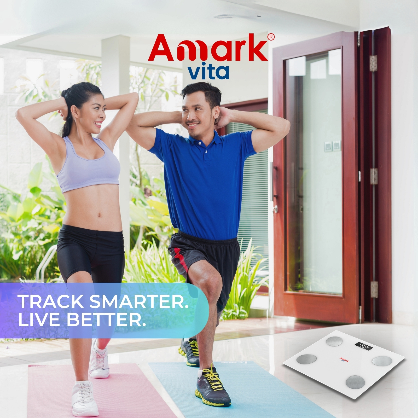 Amark Vita Smart Digital Bluetooth Body Fat Bathroom Scale