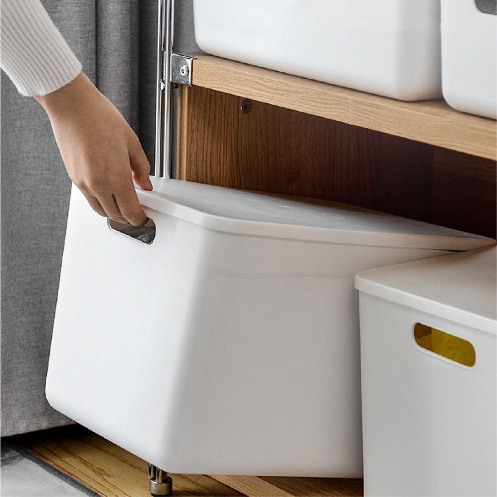 Amark Vita Stackable Storage Box with Lid - 4 Sizes