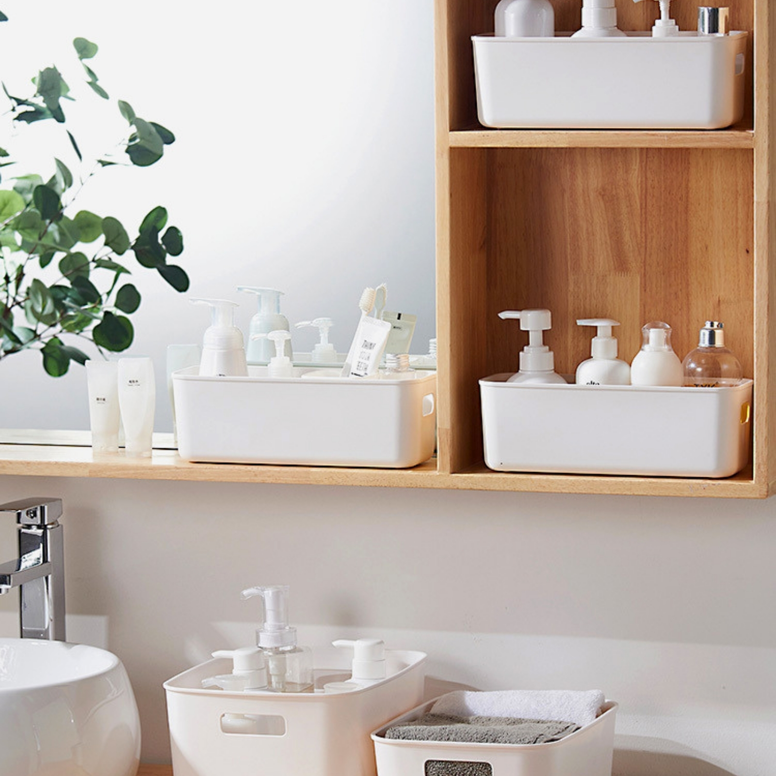 Amark Vita Stackable Storage Box with Lid - 4 Sizes