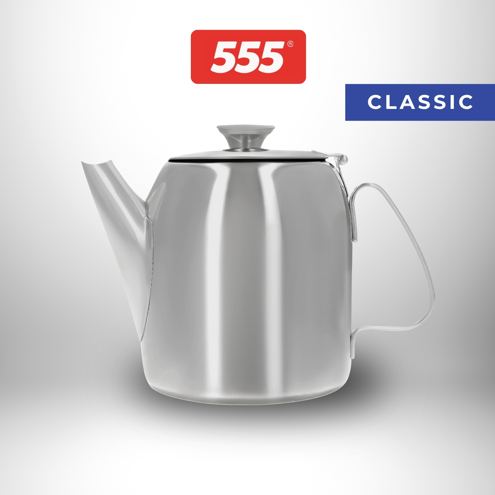 555 Classic Stainless Steel Coffee Pot - 304 Stainless Steel - For Coffee, Tea, Beverage, Water