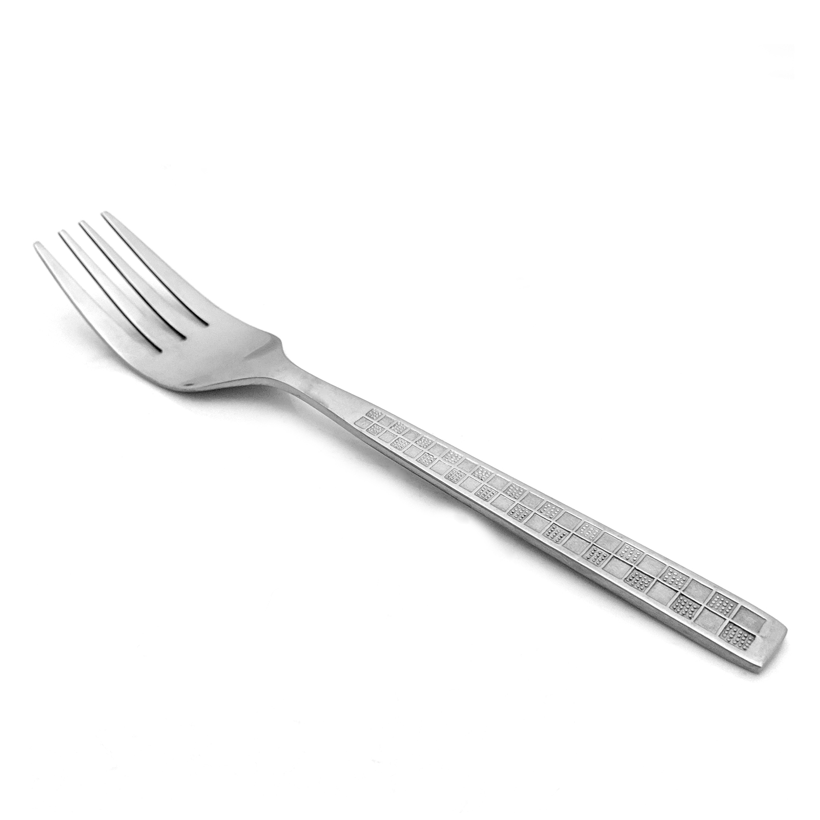 555 Checked Stainless Steel Dessert Fork 2-pc/12-pc Pack