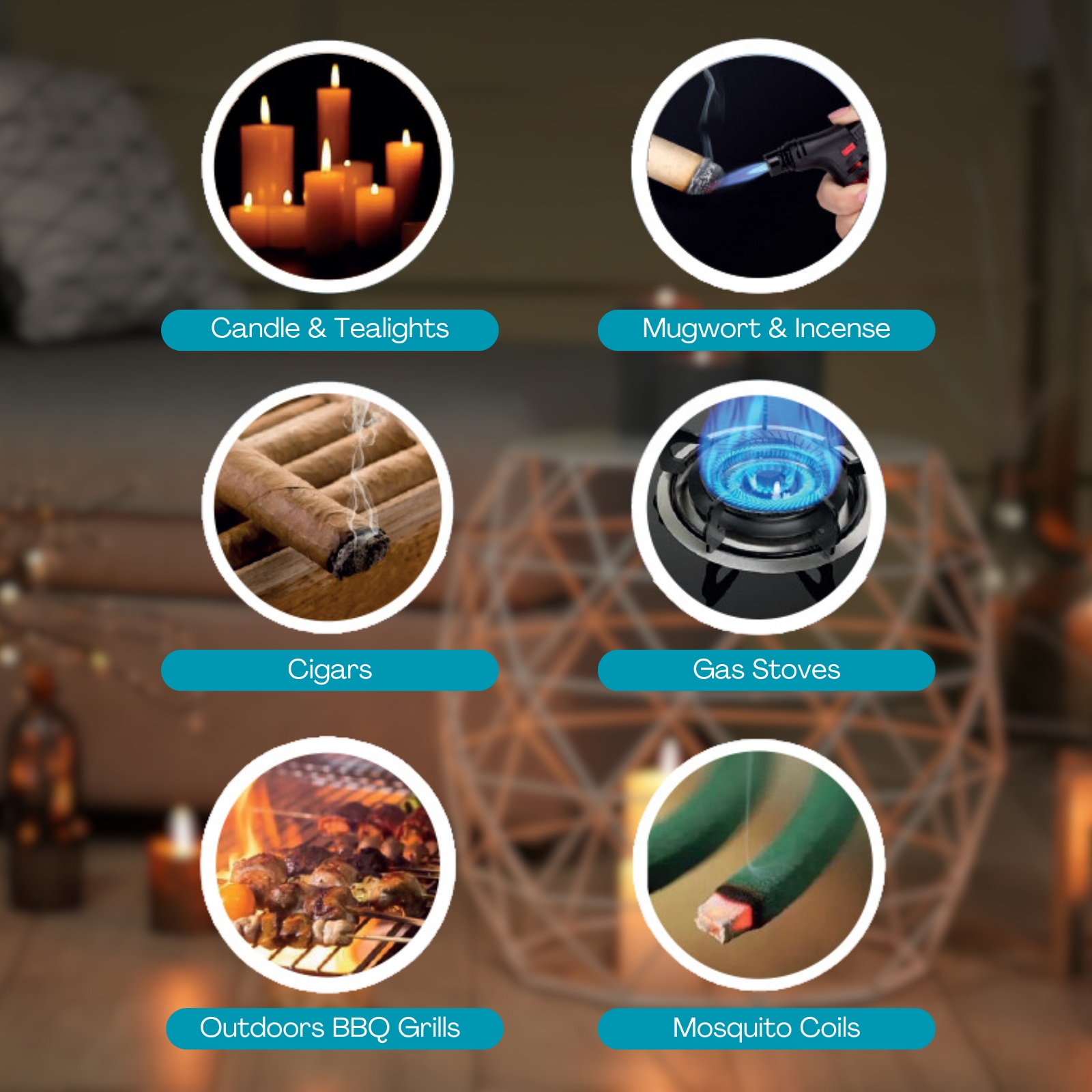 Amark Windproof Refillable Torch Lighter with Base - Adjustable Flame & Safety Lock