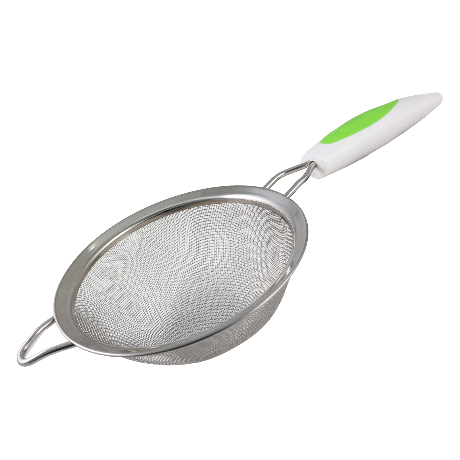 Amark Kitchen Collection Green Leaf Stainless Steel Tea Strainer - Strain Tea, Coffee, Juice, Soups & Sifting Flour