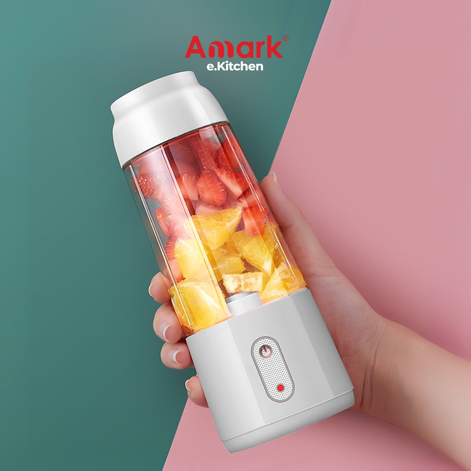 Amark e.Kitchen Cordless USB-Rechargeable Mini Smoothie Blender 300ml