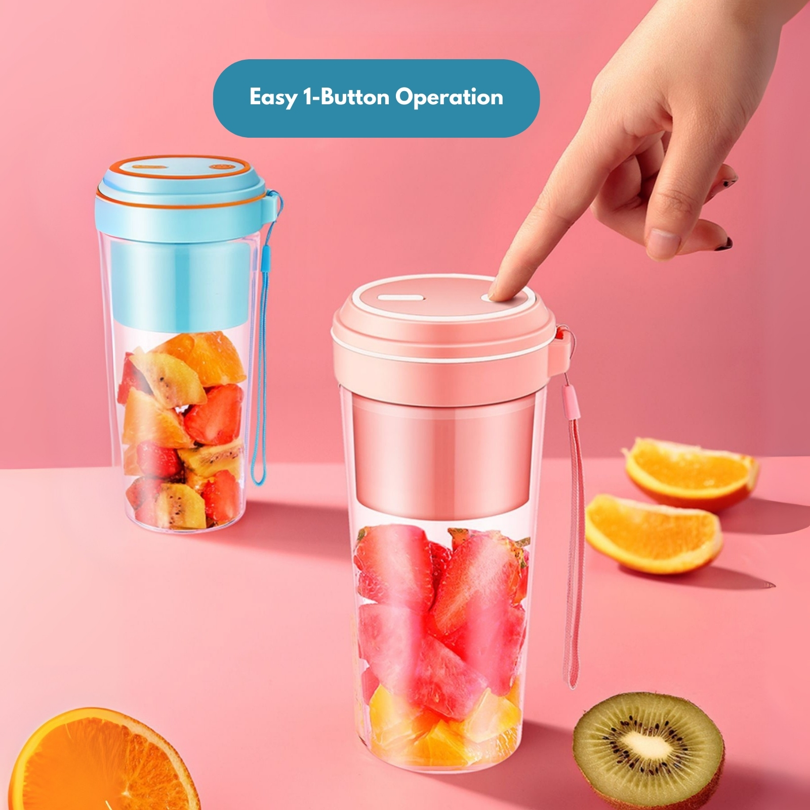 Amark e.Kitchen Cordless USB-Rechargeable Mini Smoothie Blender Cup 270ml