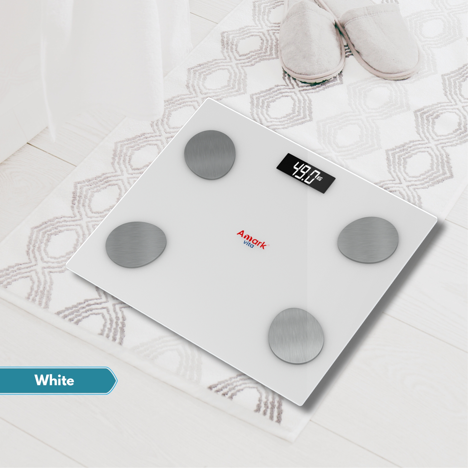 Amark Vita Smart Digital Bluetooth Body Fat Bathroom Scale with Weight & Body Composition Tracking