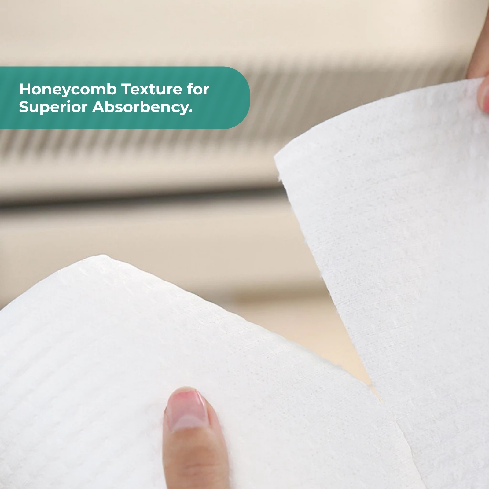 Amark Lay-Z Reusable & Washable Kitchen Towels (250 × 250 mm, 50 Sheets/Roll)