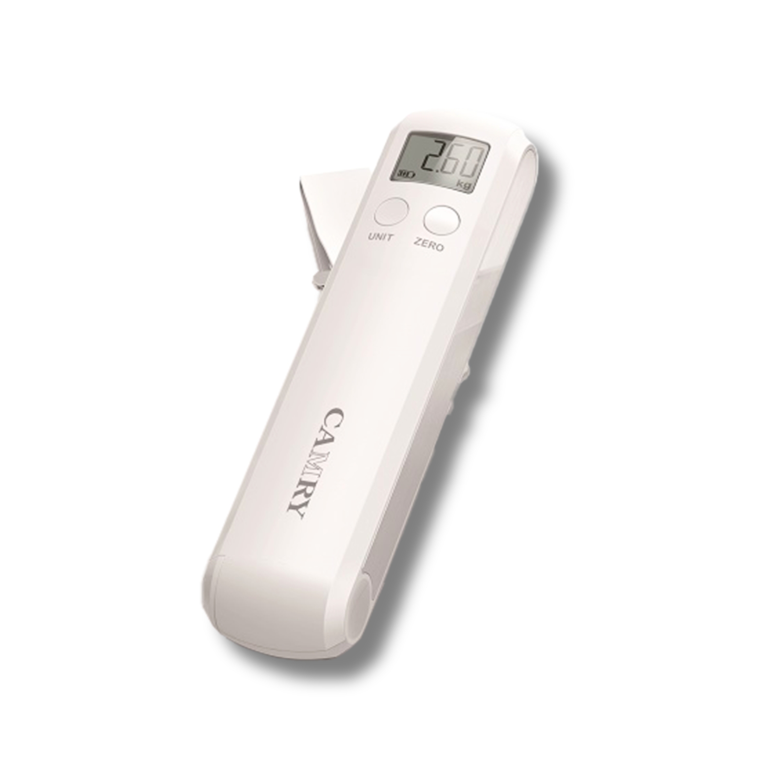 Camry 2-in-1 Luggage Scale – No Battery Needed | Pull to Power | Built-in Measuring Tape (50kg Max)