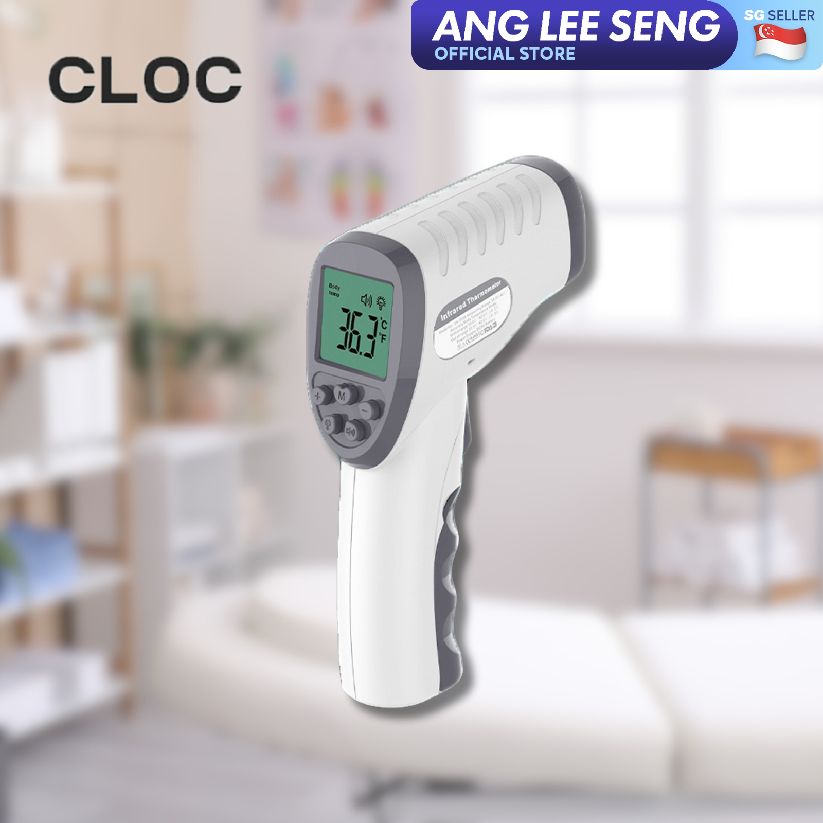 CLOC Infrared Forehead Body Thermometer