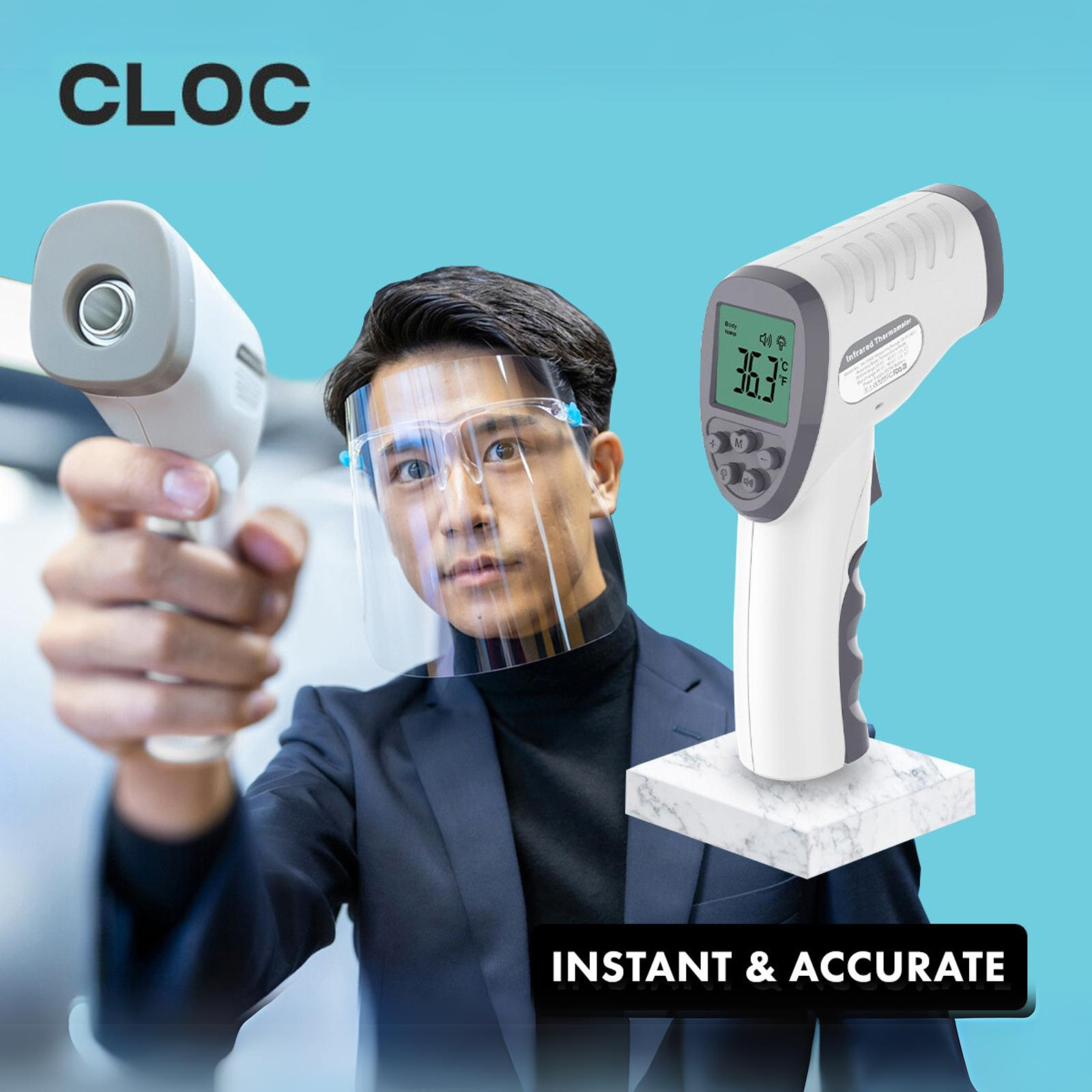 CLOC Infrared Forehead Body Thermometer
