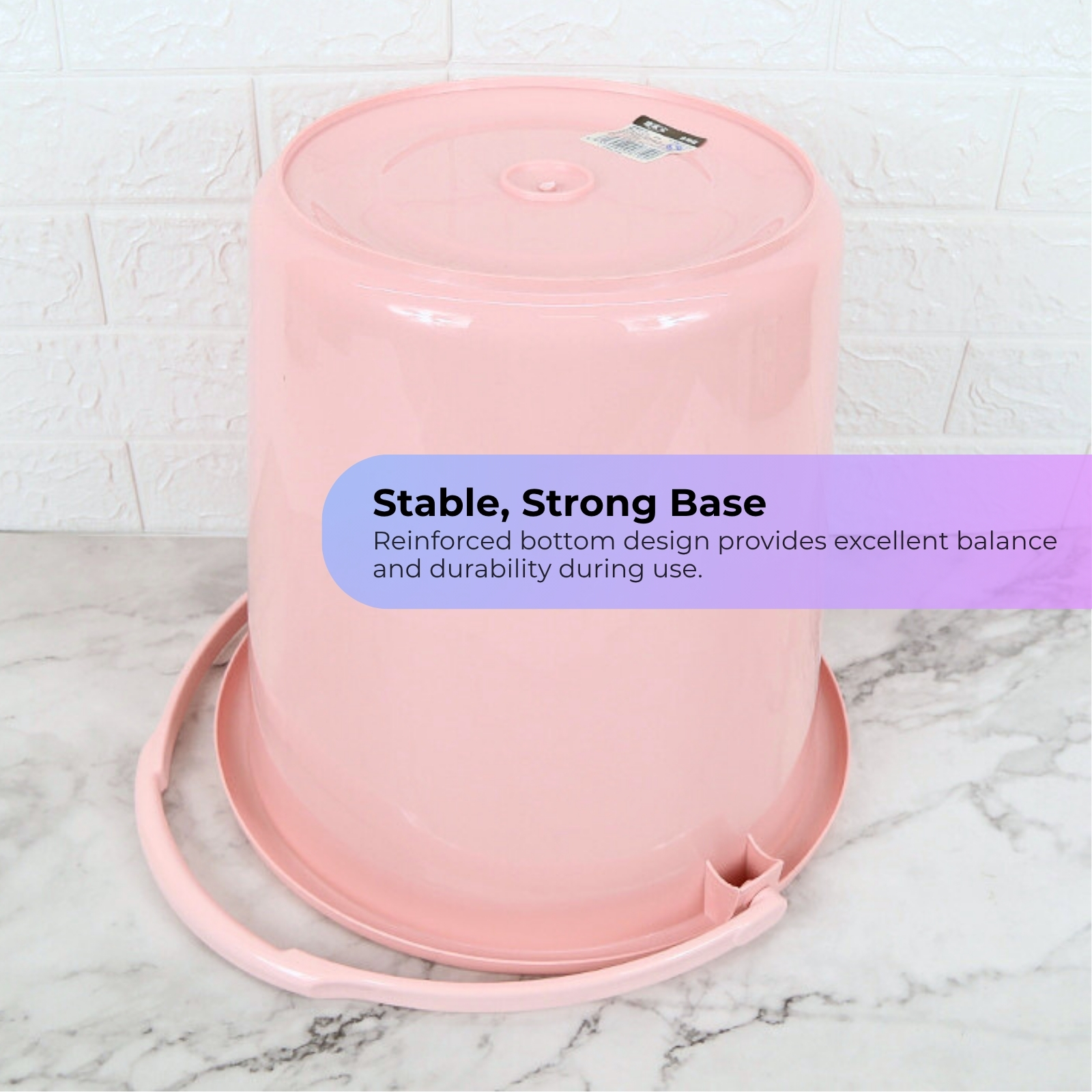  KJB Plastic Water Pail Bucket - High Quality Polypropylene Multipurpose Washing & Cleaning