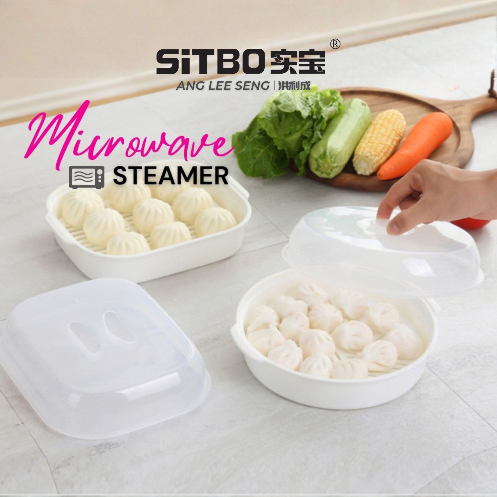 Sitbo Beauty Plastic Microwave Steamer